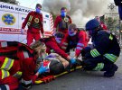 Последствия российского ракетного удара в Черкассах
