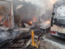 Від російської ракетної атаки на станції техобслуговування сталася пожежа