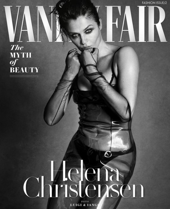 Хелена Кристенсен снялась для обложки издания Vanity Fair