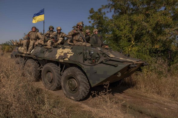 Тренировка украинских военных в Донецкой области