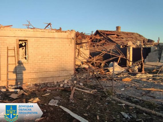 Последствия обстрела Донецкой области 12 октября
