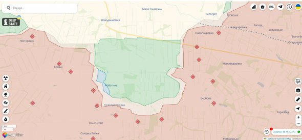 Ситуація біля Роботиного, станом на 8 листопада