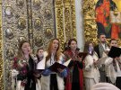 В Успенском соборе хор исполнял украинские колядки
