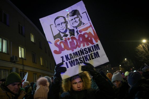 В Варшаве прошли акции протеста