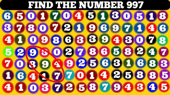 Головоломки з оптичною ілюзією: відшукайте число 997, якщо маєте гострий зір