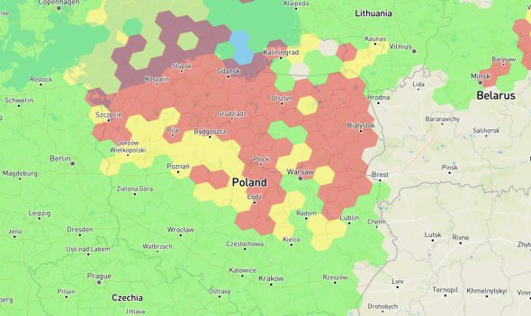 Над частью территории Польши исчез сигнал GPS