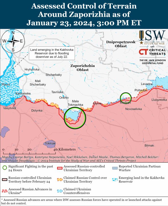 Боевые действия в Запорожской области