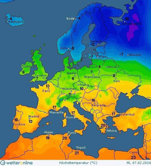 7 февраля в Украине будет очень тепло