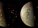 Космический аппарат Juno сделал изображения вулканической активности на поверхности спутника Юпитера