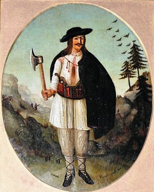 Портрет Олекси Довбуша, виконаний невідомим автором в ХІХ столітті