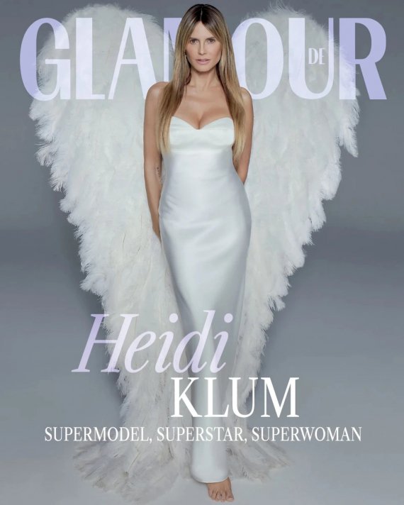 Хайди Клум снялась для обложки журнала Glamour