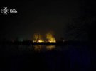 ГСЧС показала фото с места, где произошел пожар в Киеве