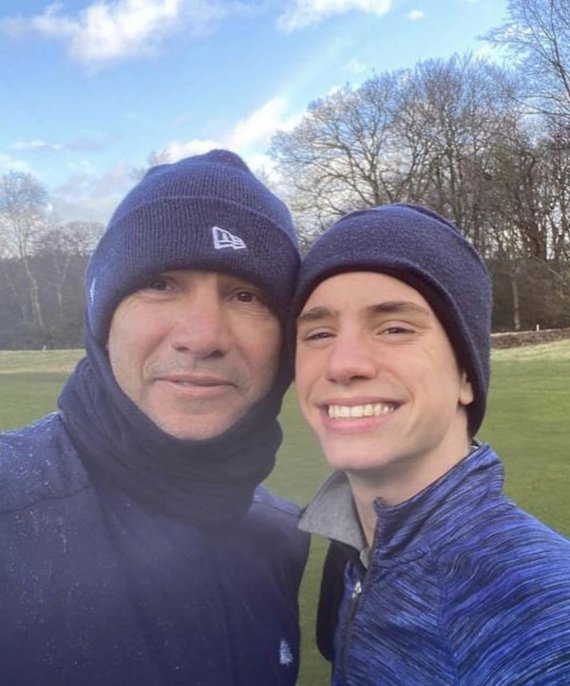 Андрій Шевченко з сином Крістіаном