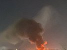 Масштабна пожежа внаслідок атаки БпЛа по нафтобазі в Орлі