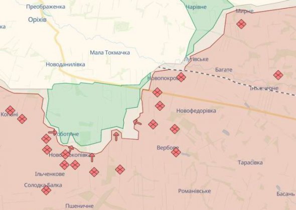 Російські війська захопили село Мирне у Запорізькій області