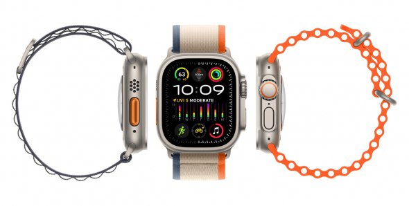 Міцний титановий корпус Apple Watch Ultra 2 готовий до екстремальних випробувань, а передовий процесор S9 здатний витримати будь-які програмні навантаження