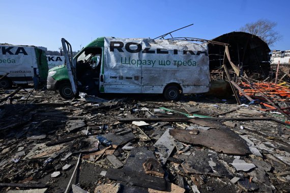 Россия во время удара по Киеву разрушила склад ROZETKA