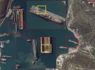 Супутникові знімки атак по кораблях "Ямал" та "Азов"