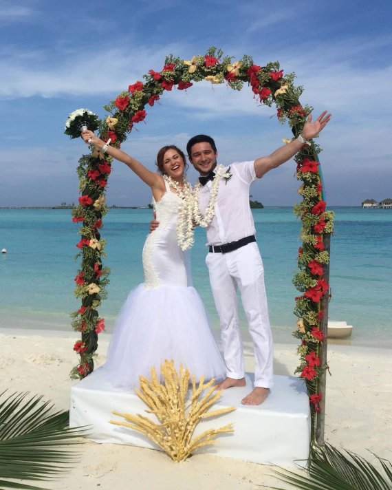 Наталка Денисенко и Андрей Фединчик поженились на Мальдивах