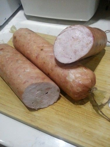 Домашня ковбаса з курятини