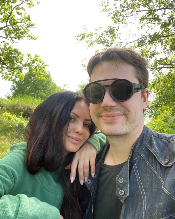 Наталья Дзенькив с мужем