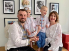 Елена Кравец с мужем и детьми