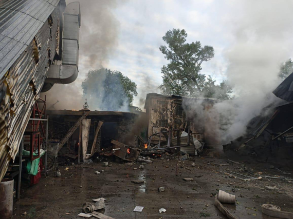 Последствия ракетного удара по Киеву.