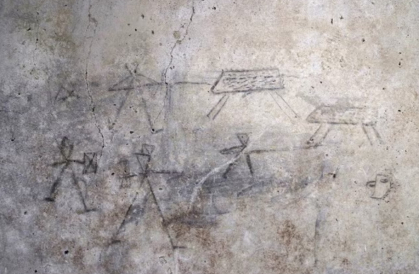 У Помпеях знайшли дитячі малюнки