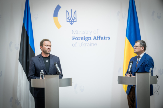 Министр иностранных дел Украины Дмитрий Кулеба встретился с министром иностранных дел Эстонии Маргусом Цахкной