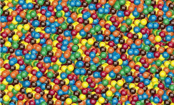 Тест IQ на оптичну ілюзію: якщо маєте стовідсотковий зір, то спробуйте помітити фіолетову цукерку за 8 секунд