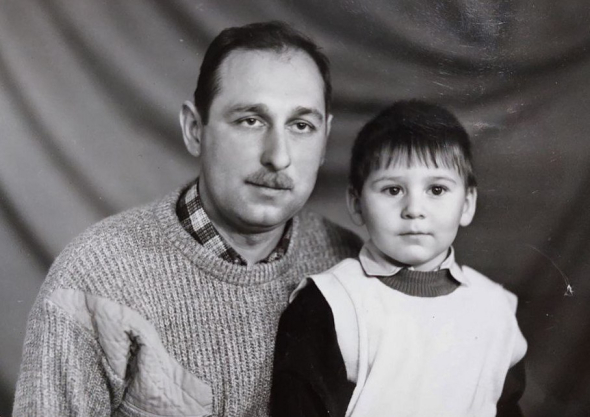 Владимир Мукан с отцом Сергеем