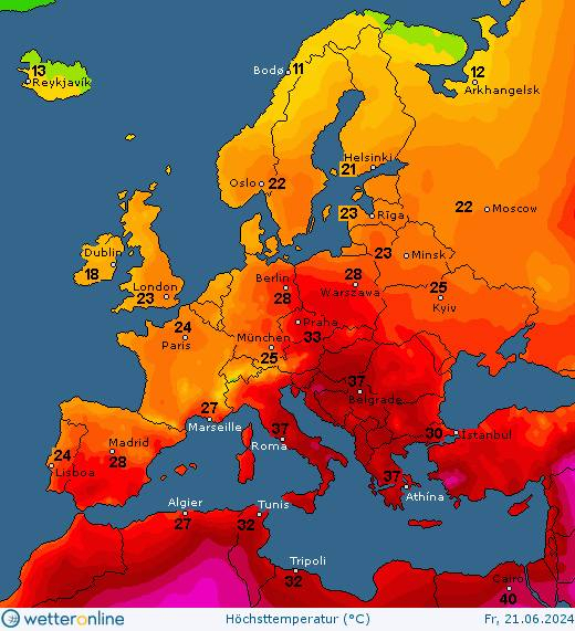 На Балканах та в Італії вируватиме сильна спека