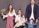 Оля Фреймут с мужем и детьми