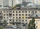 Последствия обстрела дома в Харькове