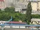 Последствия обстрела дома в Харькове