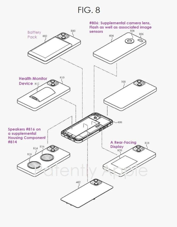 Apple запантентировала съёмные панели для iPhone