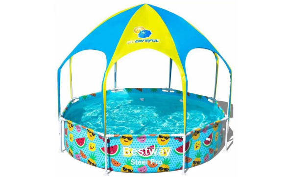 Каркасный бассейн Bestway 56432 идеален для детей, которые долго проводят время на свежем воздухе