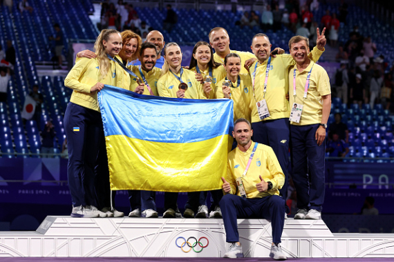 Українська жіноча збірна з фехтування перемогла на Олімпійських іграх у Парижі