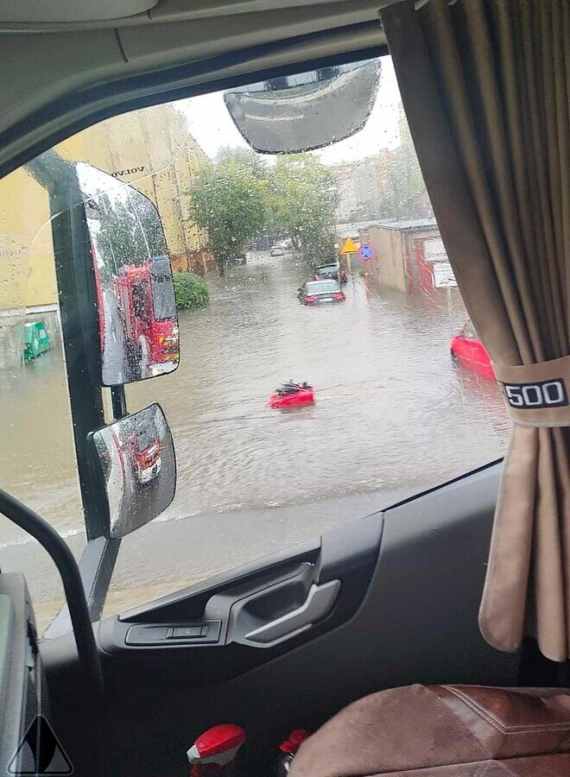 В южной и центральной Польше произошли сильные дожди