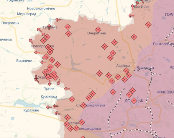 Росіяни просуваються на Донбасі