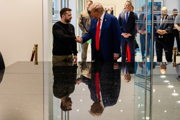 Владимир Зеленский встречался с Дональдом Трампом во время своего турне в США