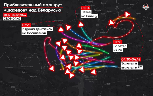 В Беларусь залетал 31 дрон