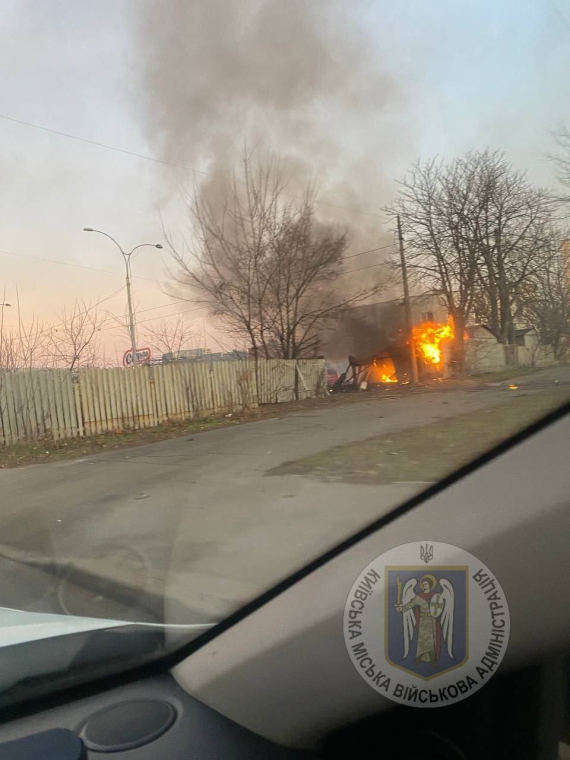 Внаслідок атаки ударних БпЛА зафіксовано падіння уламків в Святошинському районі міста 