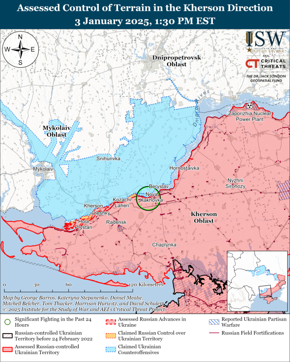 Російські окупанти, ймовірно, зміщують увагу з охоплення Покровська на наступ у бік адмінкордону Донецької та Дніпропетровської областей: карти Інституту вивчення війни (ISW)