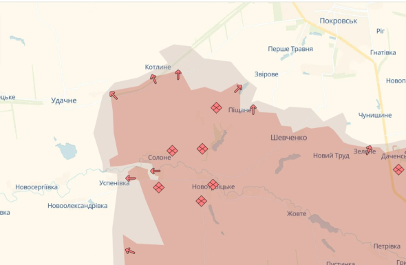 Росіяни продвинулись біля Котлиного, Удачного і Нововасилівки