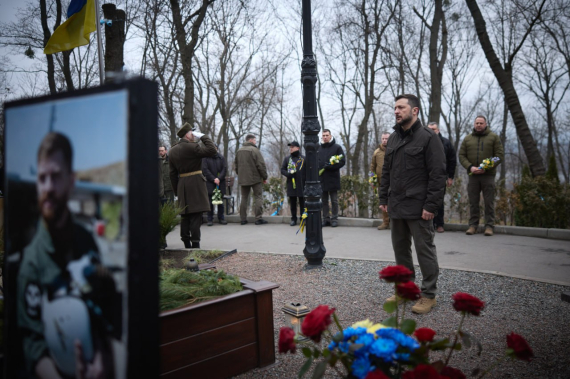 Президент Володимир Зеленський відвідав Аскольдову могилу