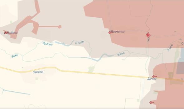 Ворог мав  успіхи біля Андріївки і Дачного