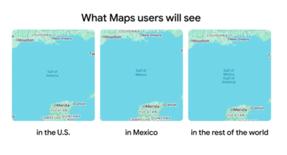 Google Maps переименовал Мексиканский залив в Американский