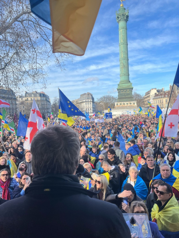 По всей Европе прошли митинги на поддержку Украины