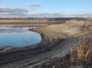 Кам'янське водосховище обміліло
